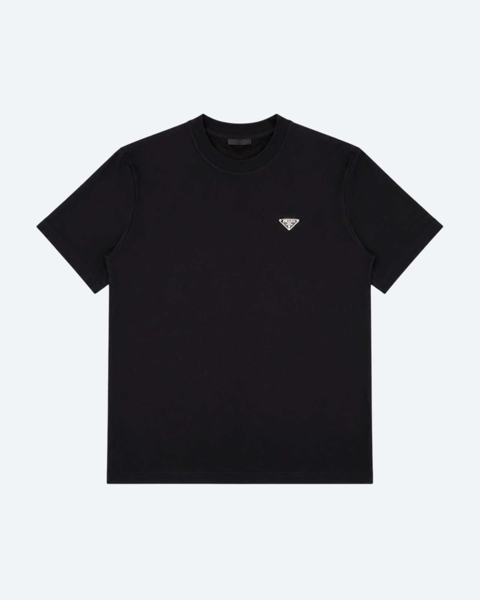 Prada - Triangle Logo T-Shirt - Black