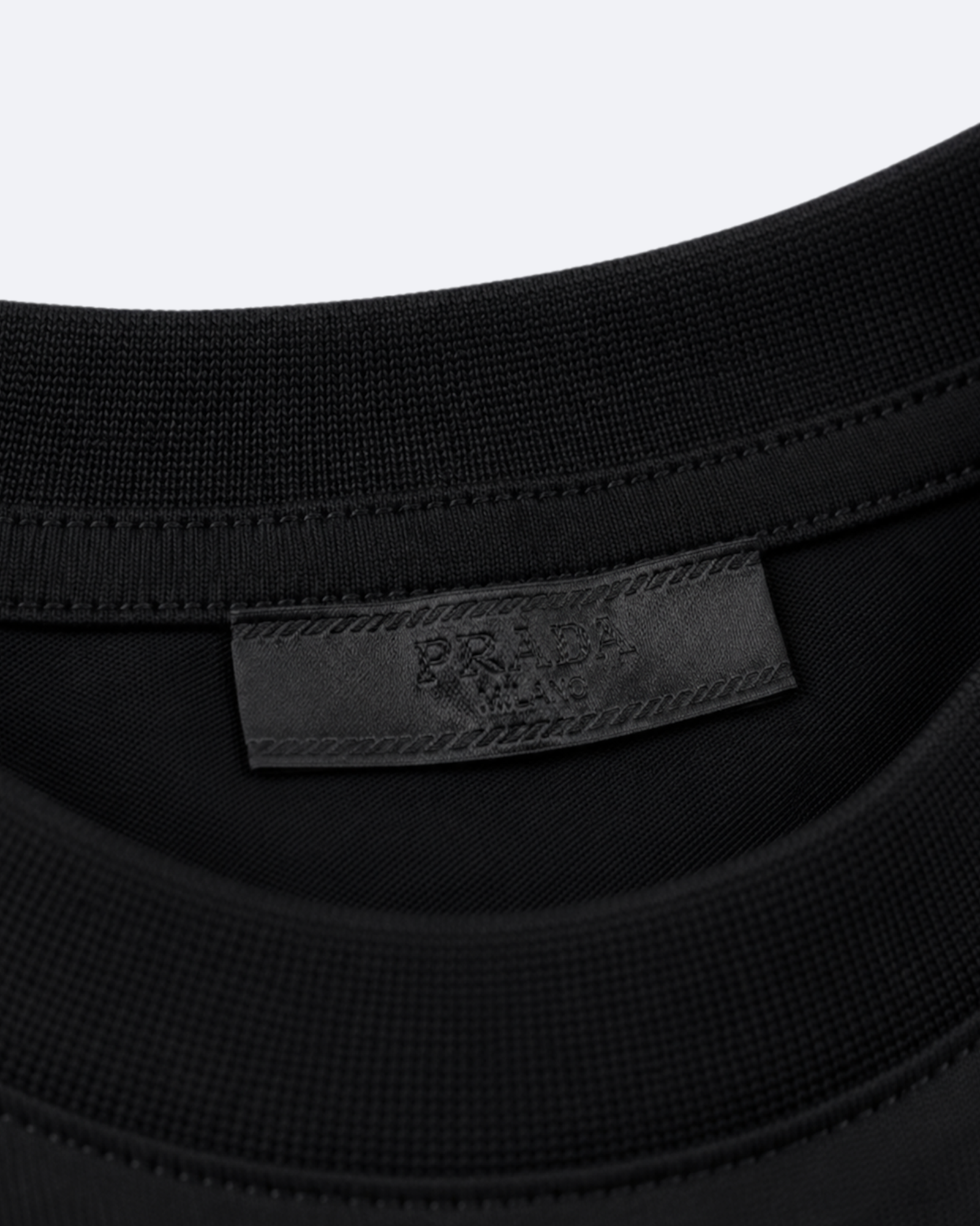 Prada - Triangle Logo T-Shirt - Black