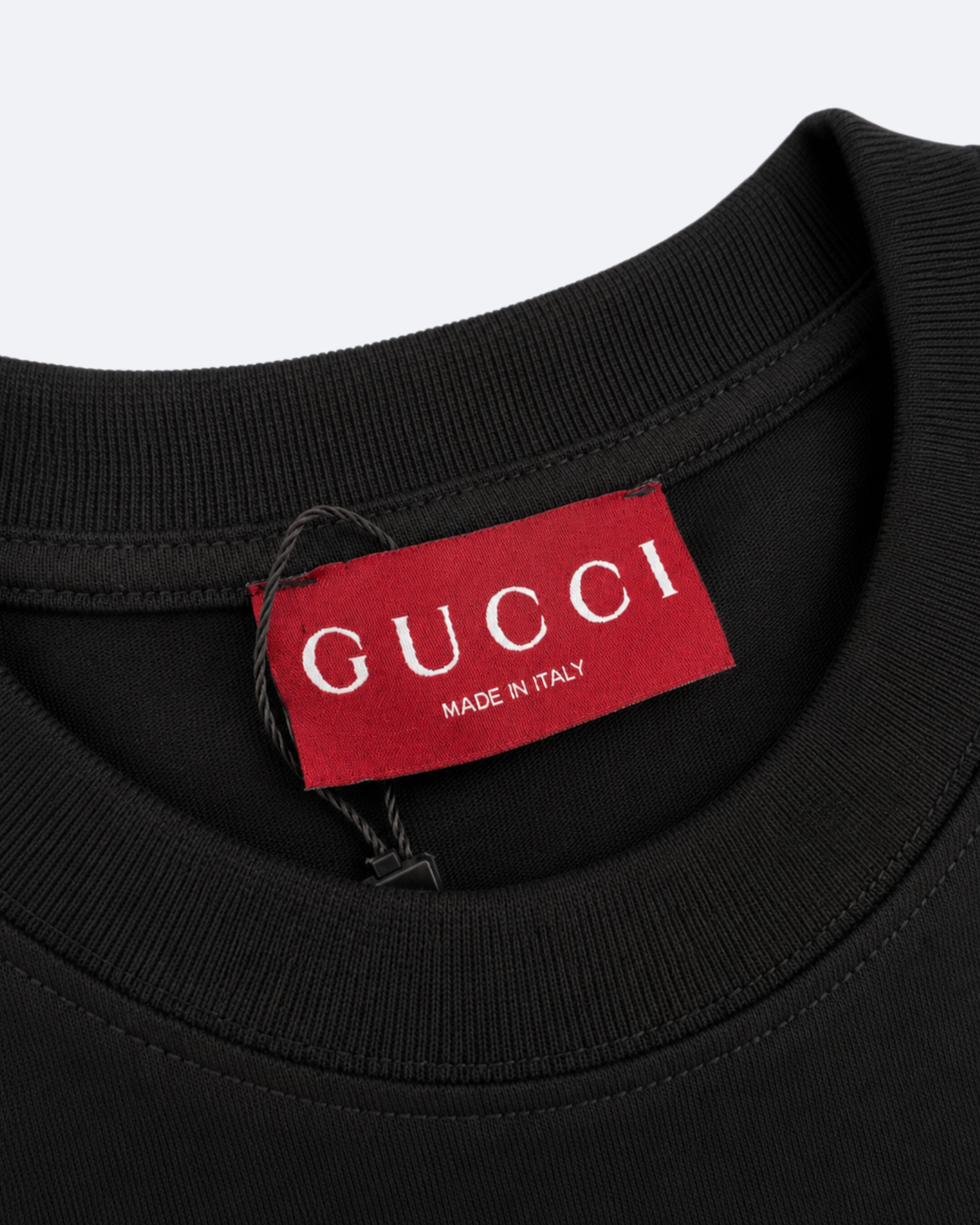 GC - Monogram Stripe Print T-Shirt - Black
