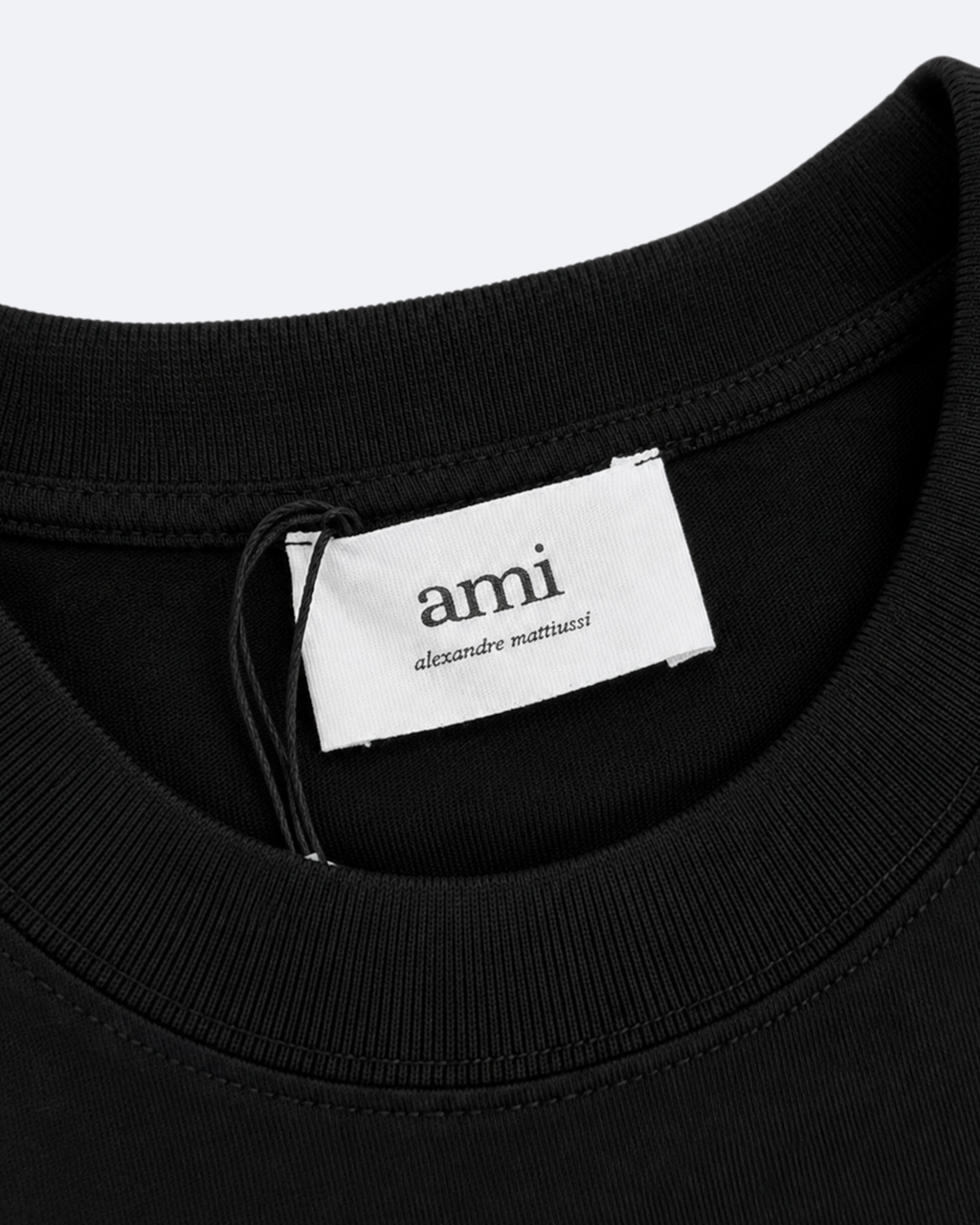 AMI - Cloud Logo Embroidery T-Shirt - Black