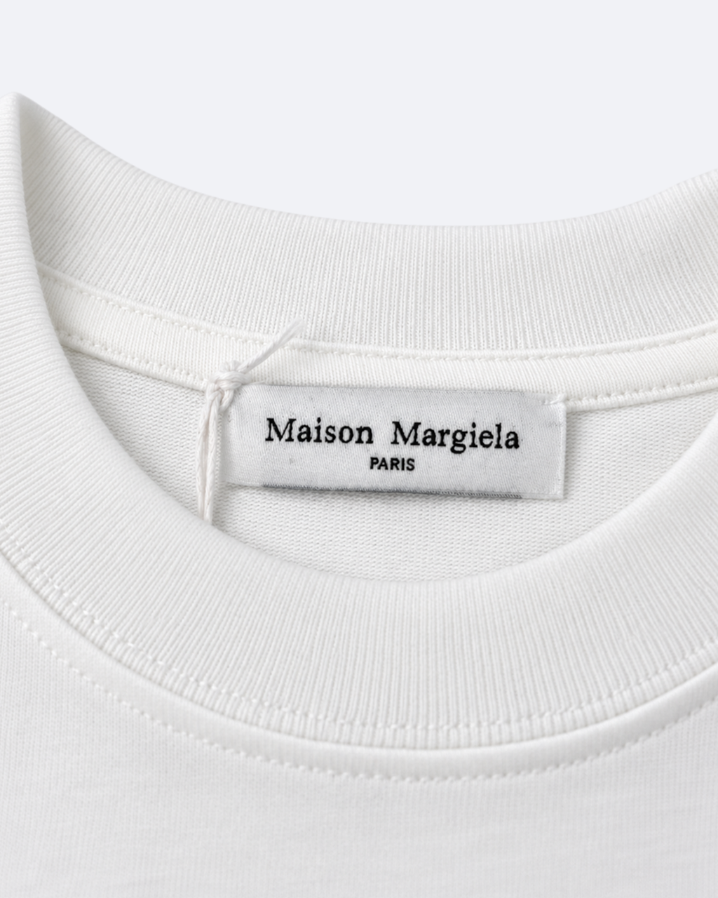 Maison Margiela - Reversed Logo Embroidery T-Shirt - White