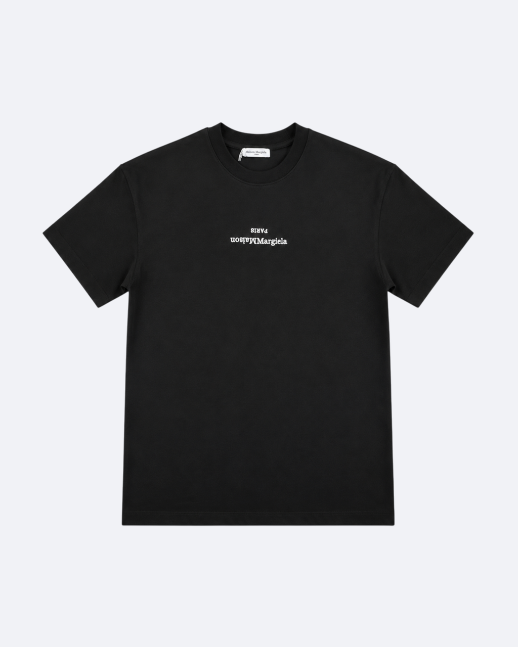 Maison Margiela - Reversed Logo Embroidery T-Shirt - Black