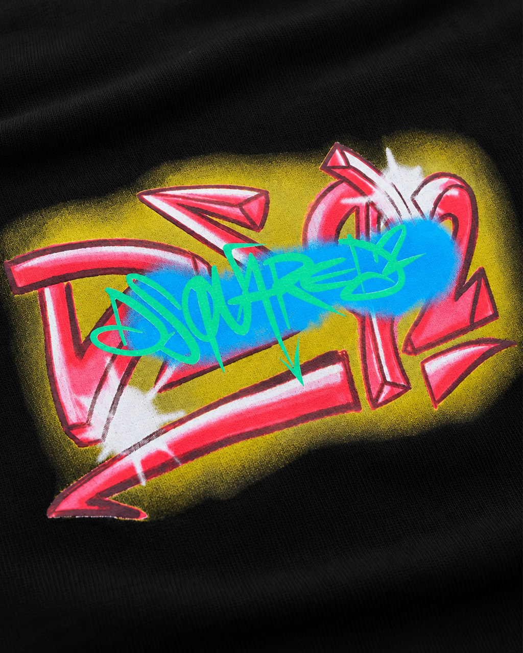 Dsquared2 - Graffiti Graphic T-Shirt - Black