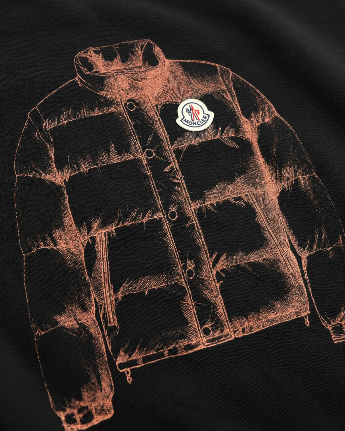 Moncler - Jacket Sketch T-Shirt - Black