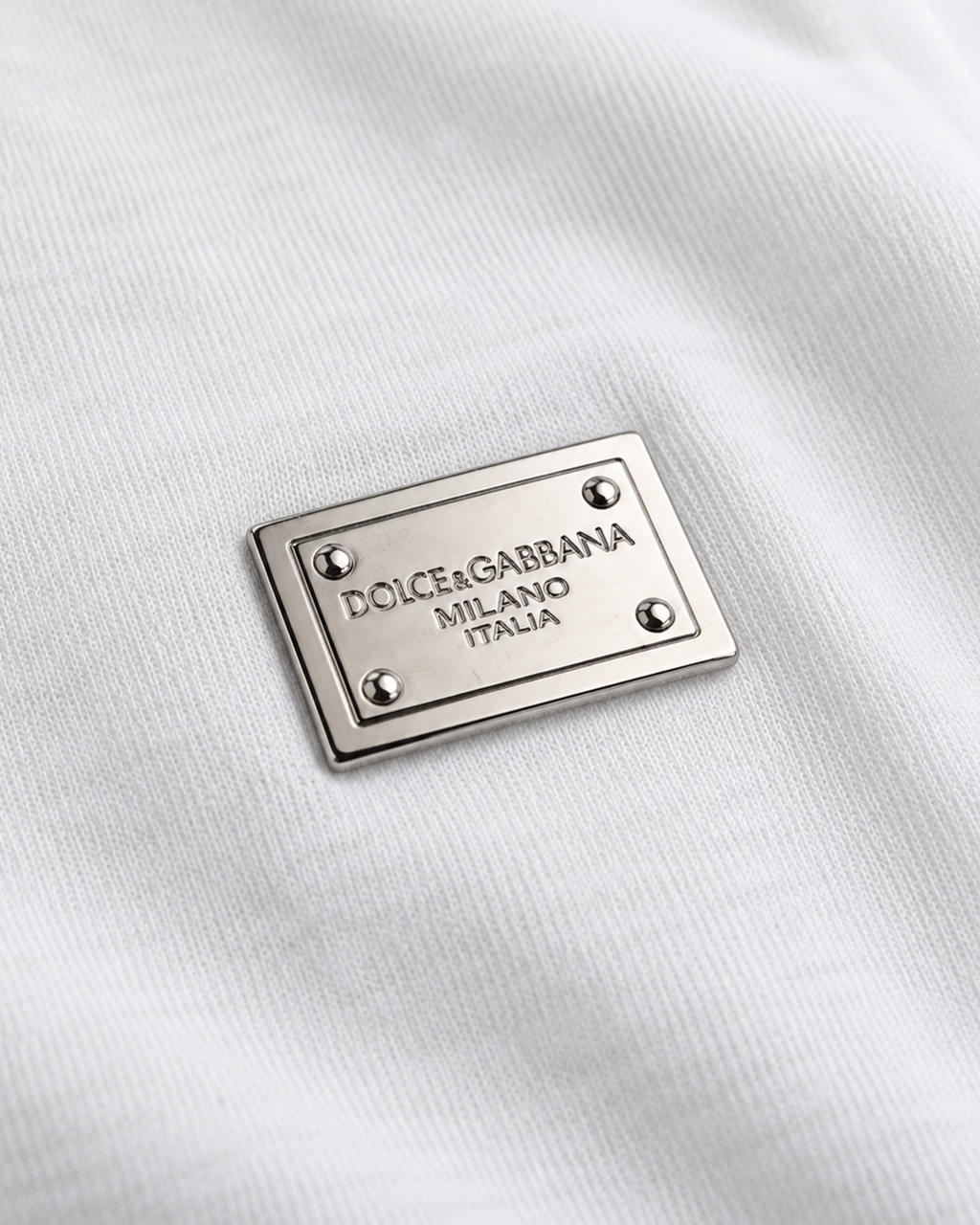 Dolce & Gabbana - Plate Logo T-Shirt - White