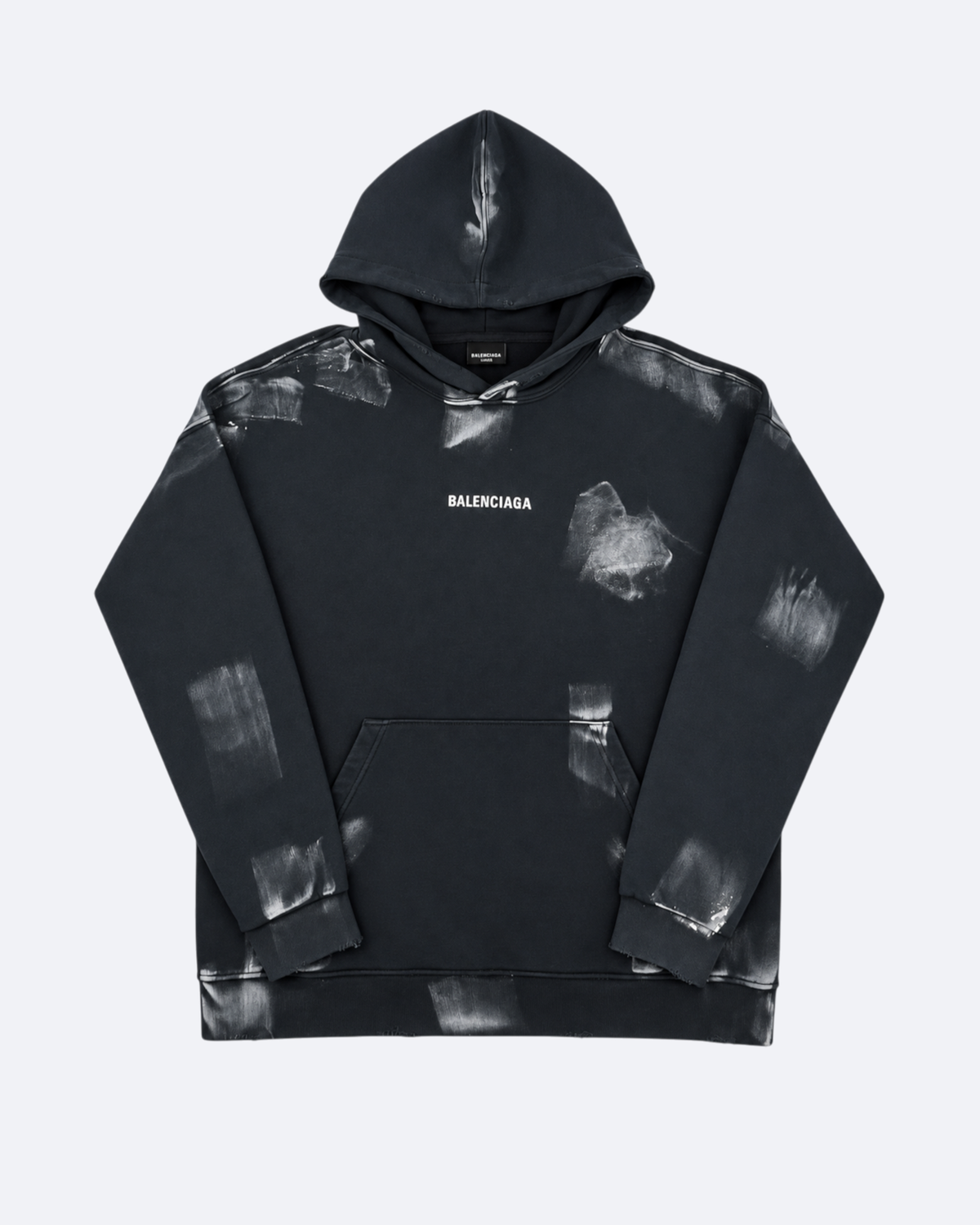 Balenciaga - Brush Marks Hoodie - Navy Blue