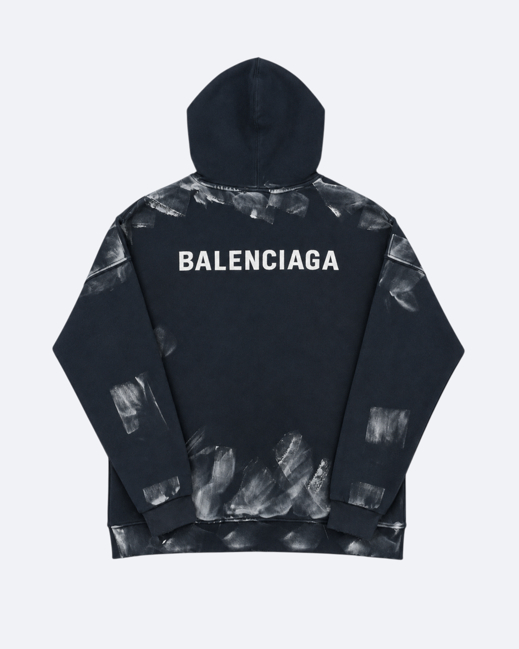 Balenciaga - Brush Marks Hoodie - Navy Blue