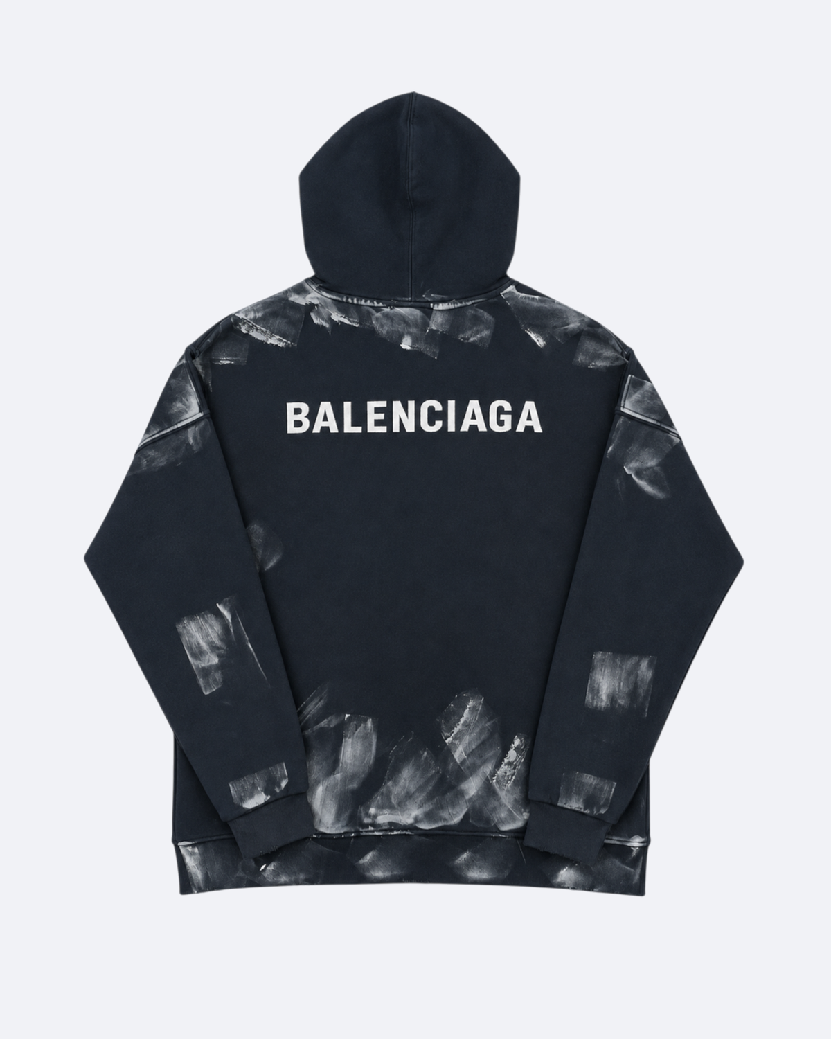 Balenciaga - Brush Marks Hoodie - Navy Blue