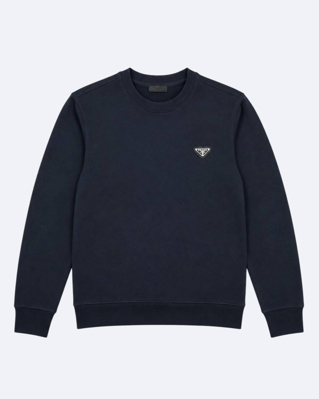 Prada - Plate Logo Sweatshirt - Navy Blue