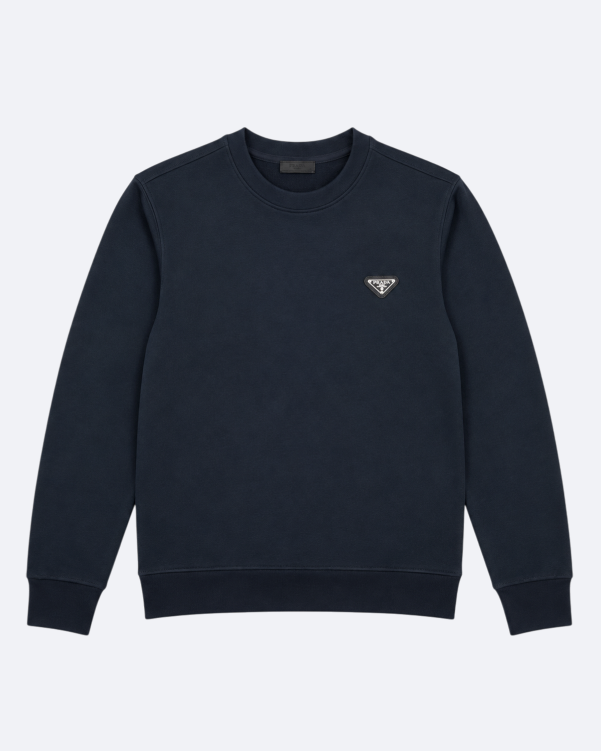 Prada - Plate Logo Sweatshirt - Navy Blue