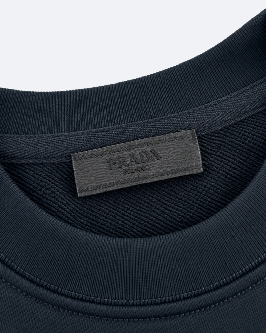Prada - Plate Logo Sweatshirt - Navy Blue