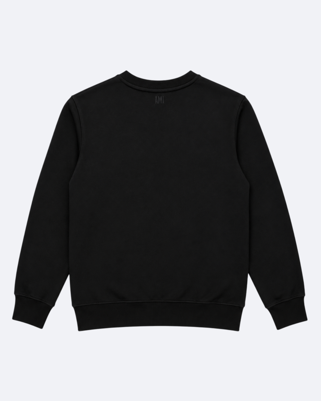 AMI - White Heart Logo Sweatshirt - Black