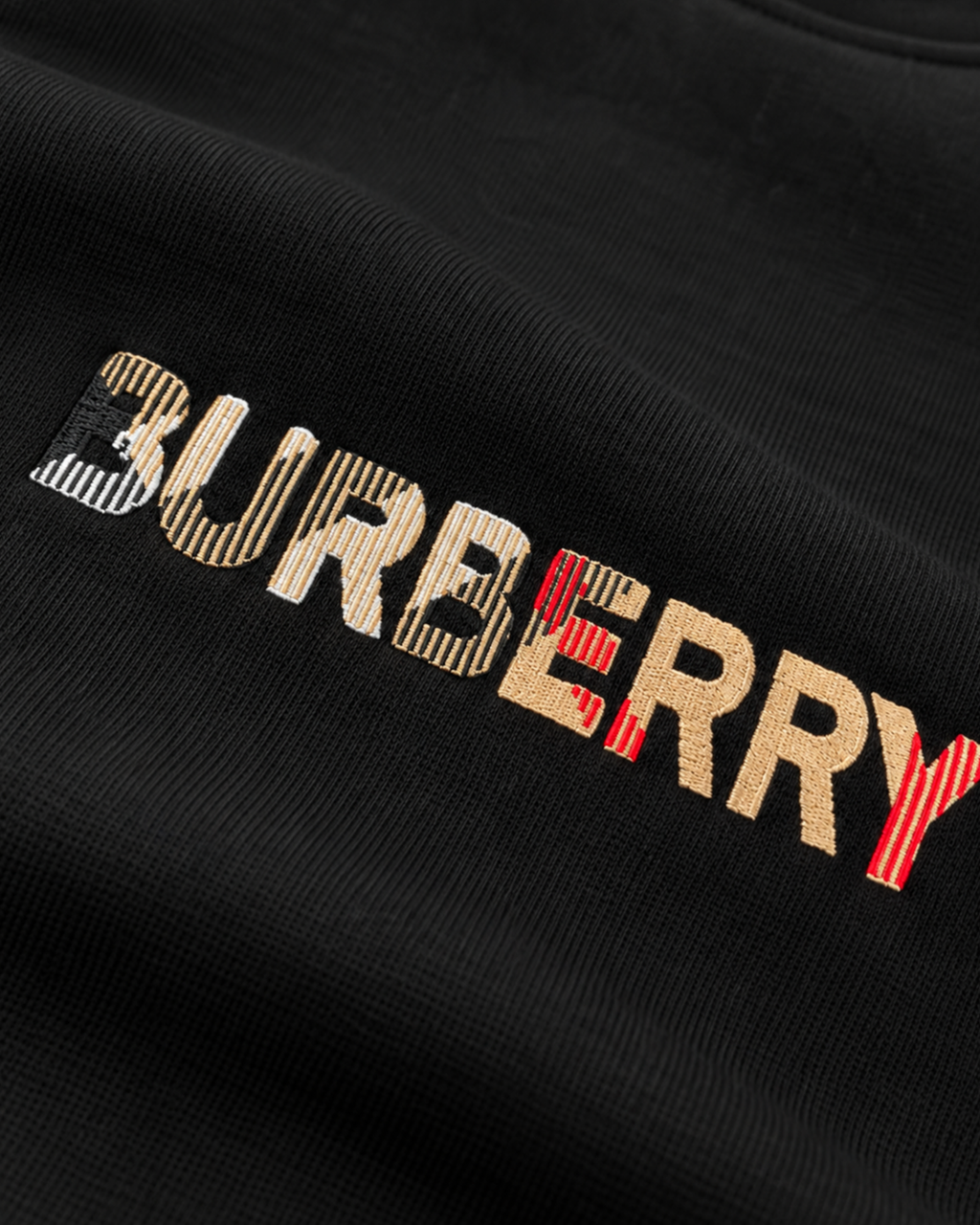 Burberry - Logotype Embroidery Sweatshirt - Black
