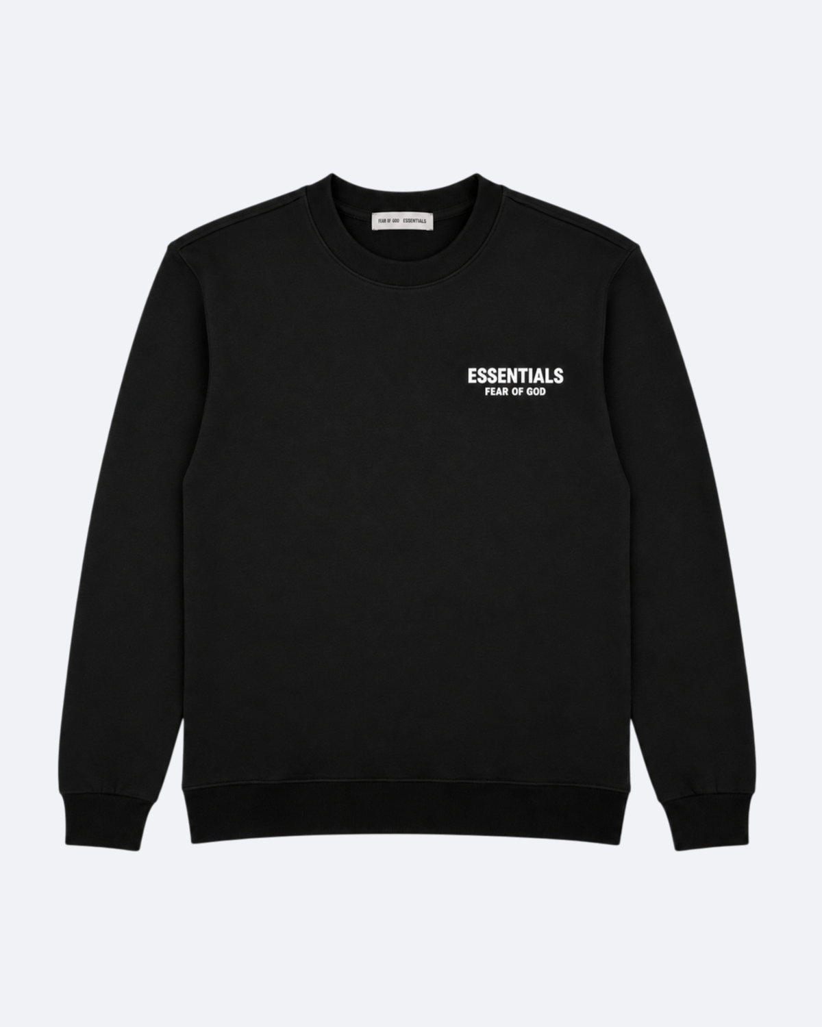 Fear of God - Essentials Rubber Logo Sweatshirt - Black