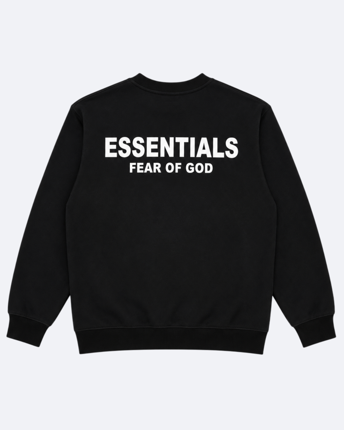 Fear of God - Essentials Rubber Logo Sweatshirt - Black