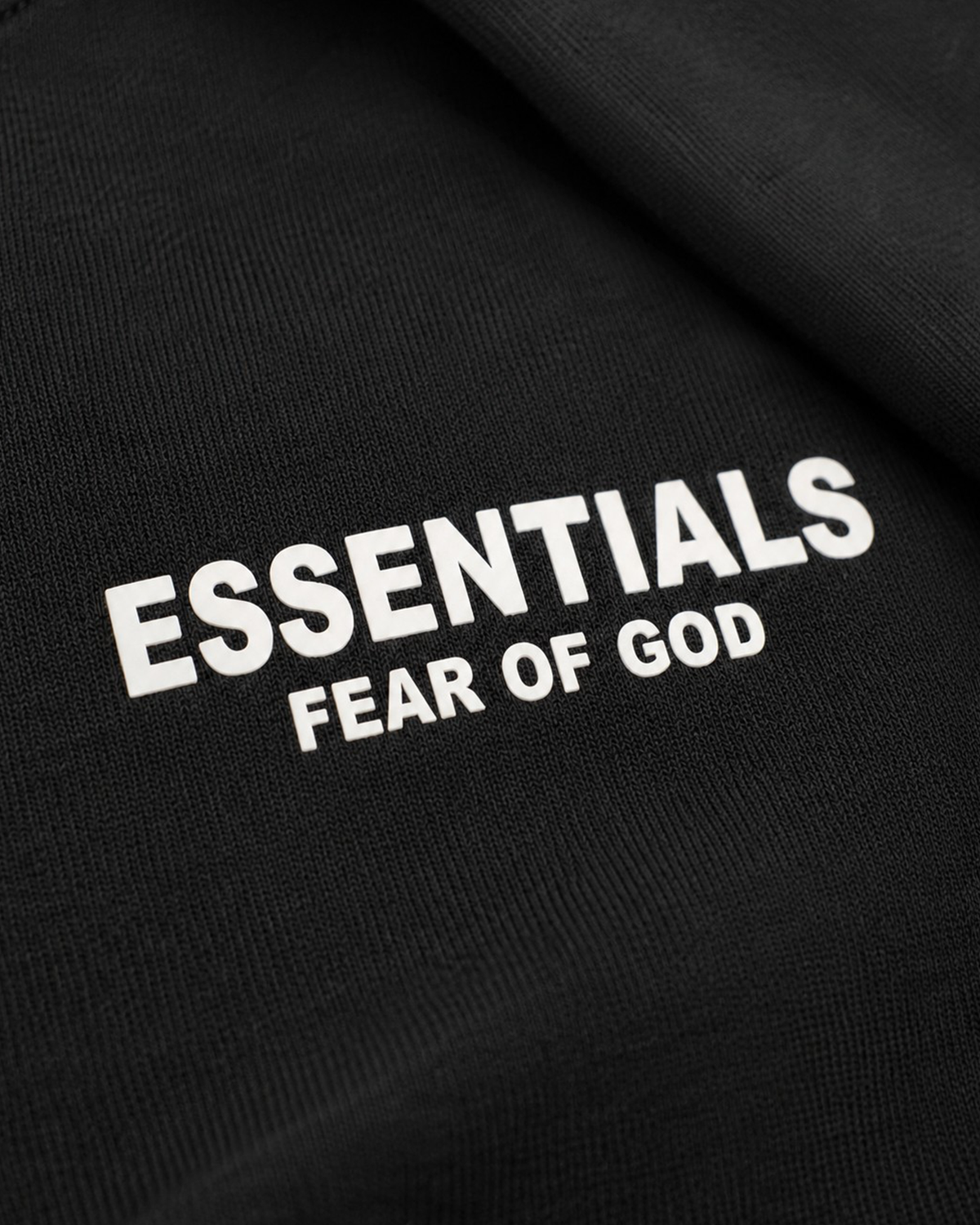 Fear of God - Essentials Rubber Logo Sweatshirt - Black