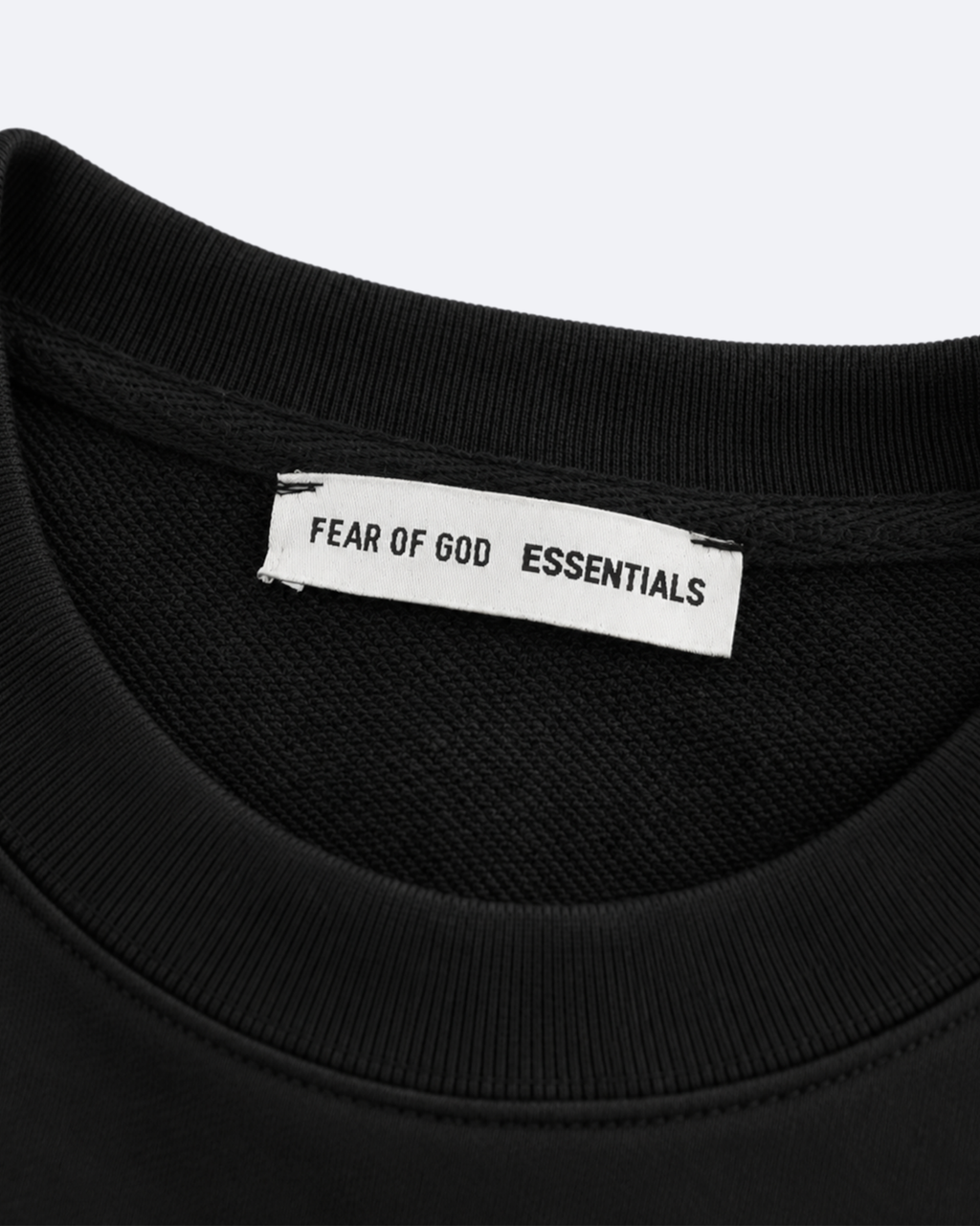 Fear of God - Essentials Rubber Logo Sweatshirt - Black