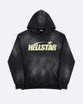 Hellstar - Distressed Logo Hoodie - Black