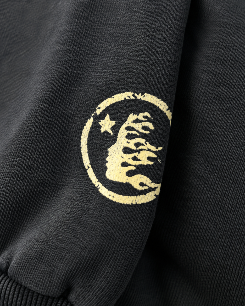 Hellstar - Distressed Logo Hoodie - Black