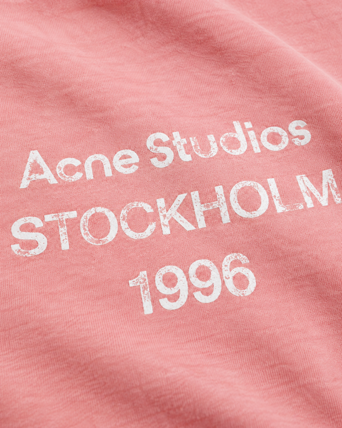 Acne Studios - Fleece Logo Hoodie - Pink
