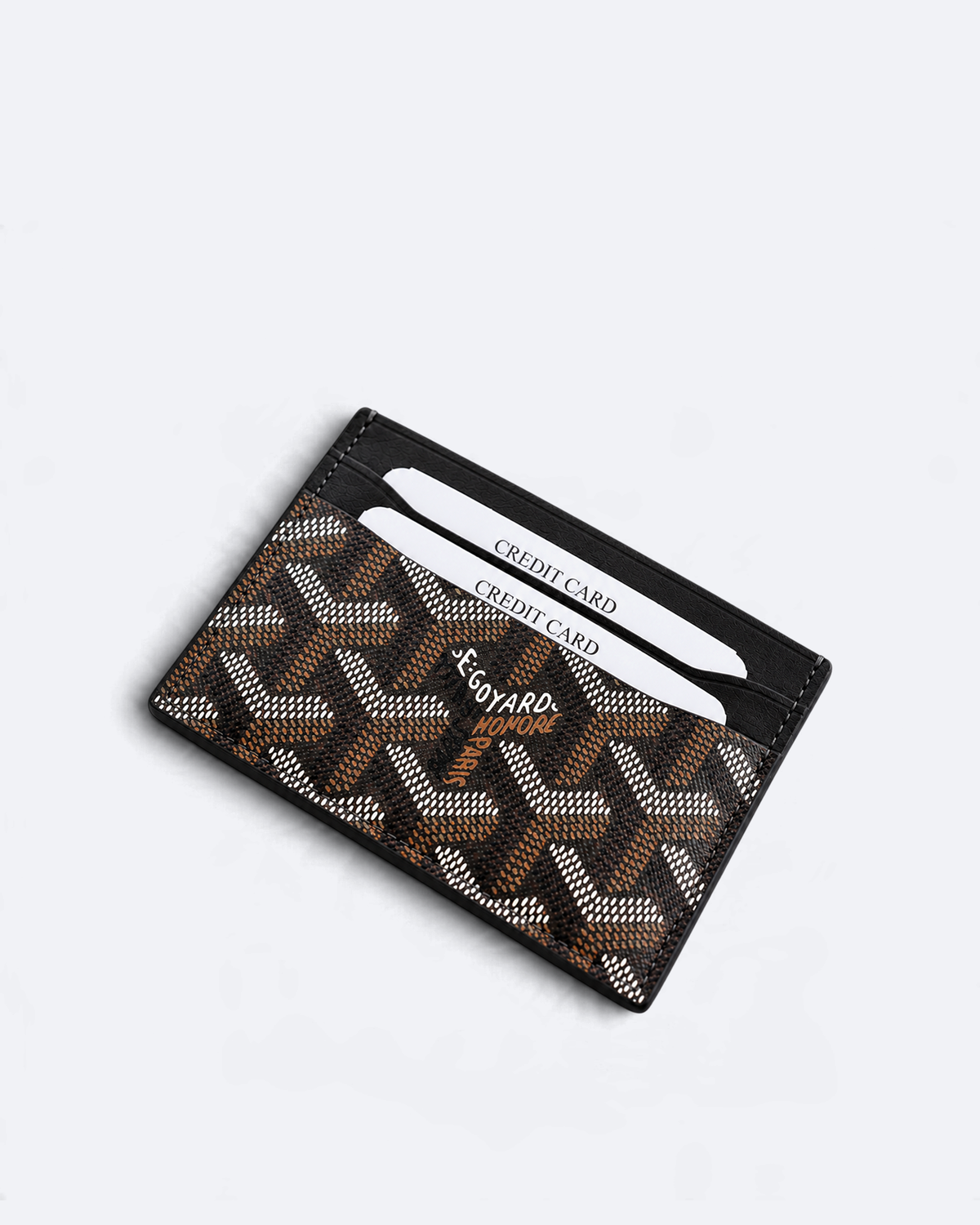 Goyard - Goyardine Pattern Cardholder - Brown
