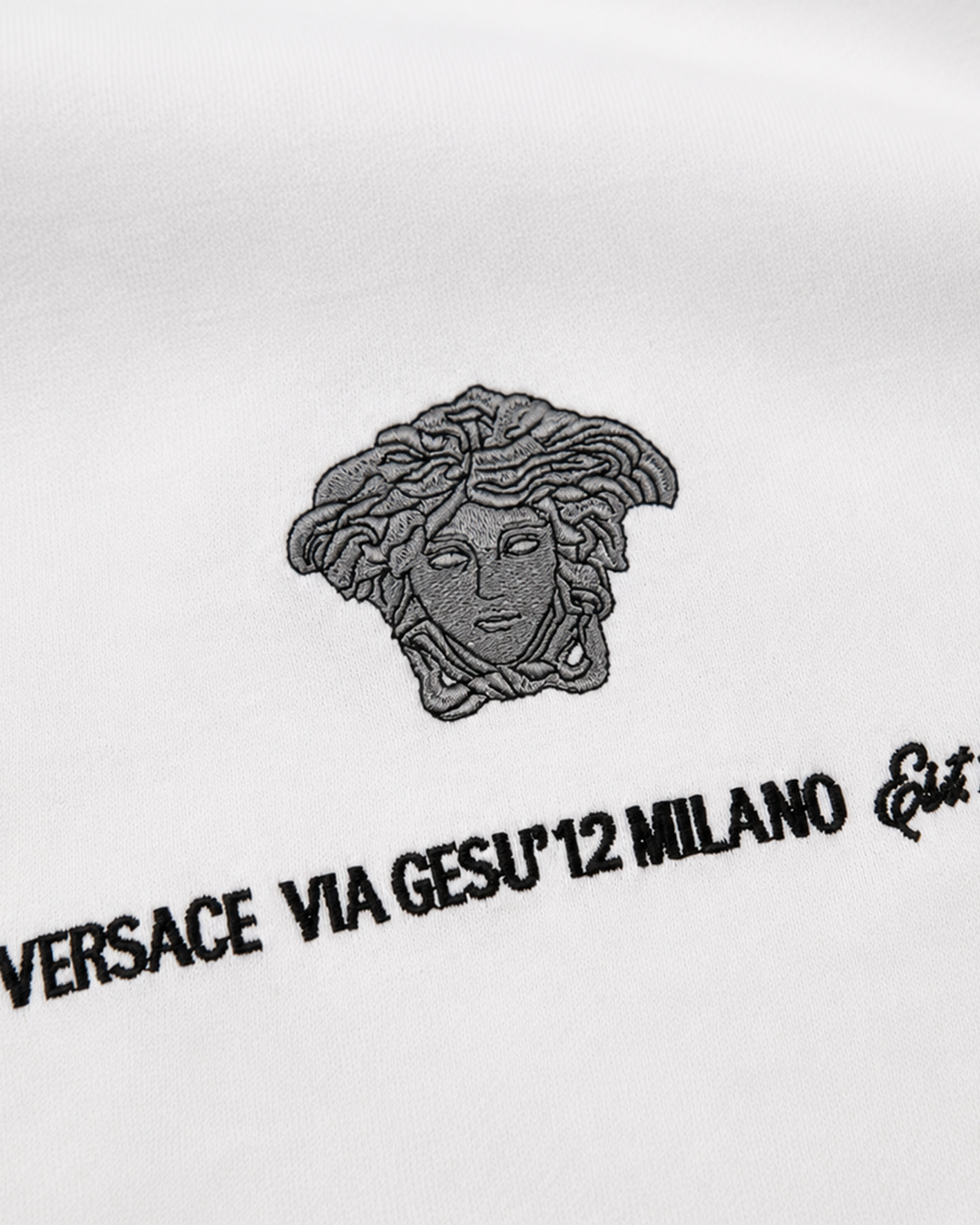 Versace - Medusa Embroidery T-Shirt - White