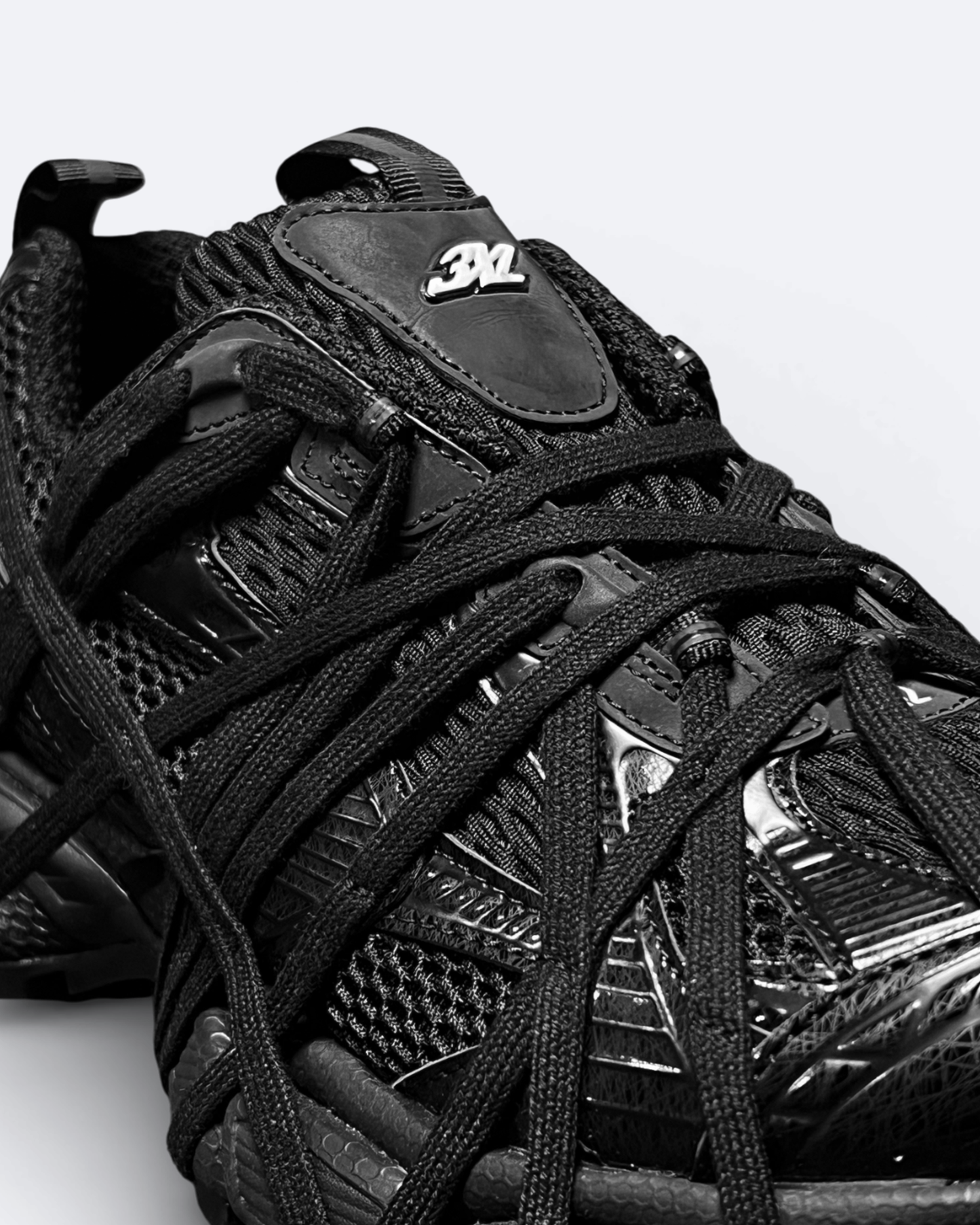 Balenciaga - 3XL Extreme Lace Sneakers - Black