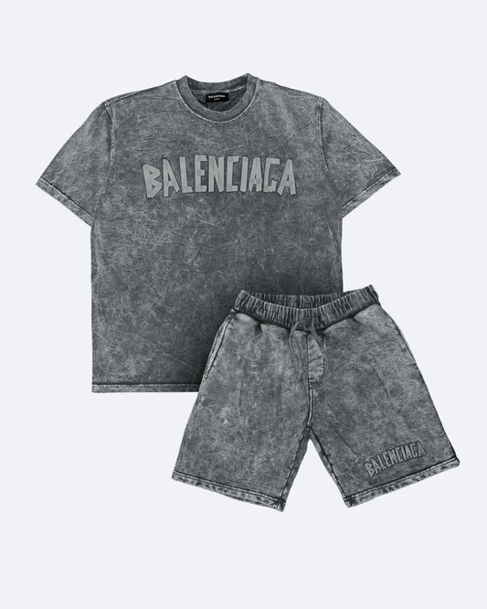 Balenciaga - Tape Logo Summer Set - Gray