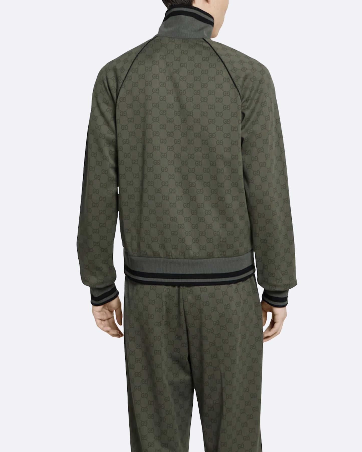 GC - GG Pattern Jacquard Set - Forest Green