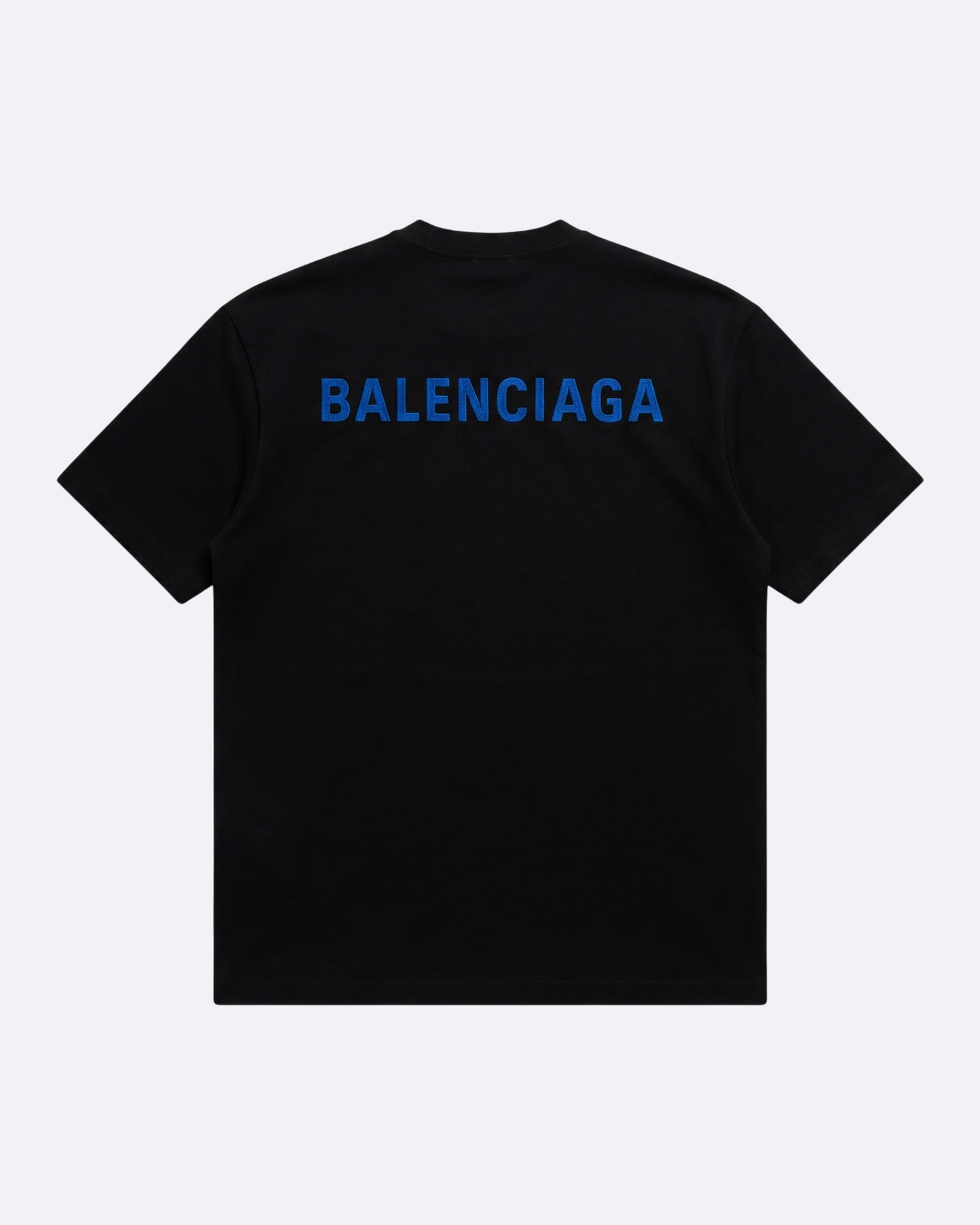 Balenciaga - Blue Logo Embroidery Summer Set - Black