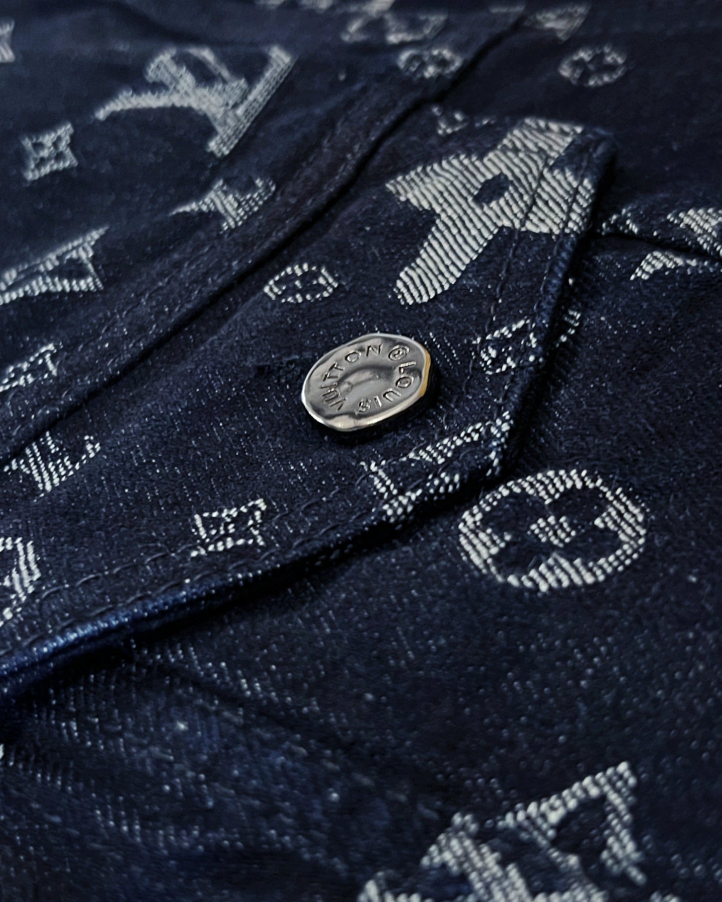 Louis Vuitton - LV Pattern Denim Jacket - Dark Blue