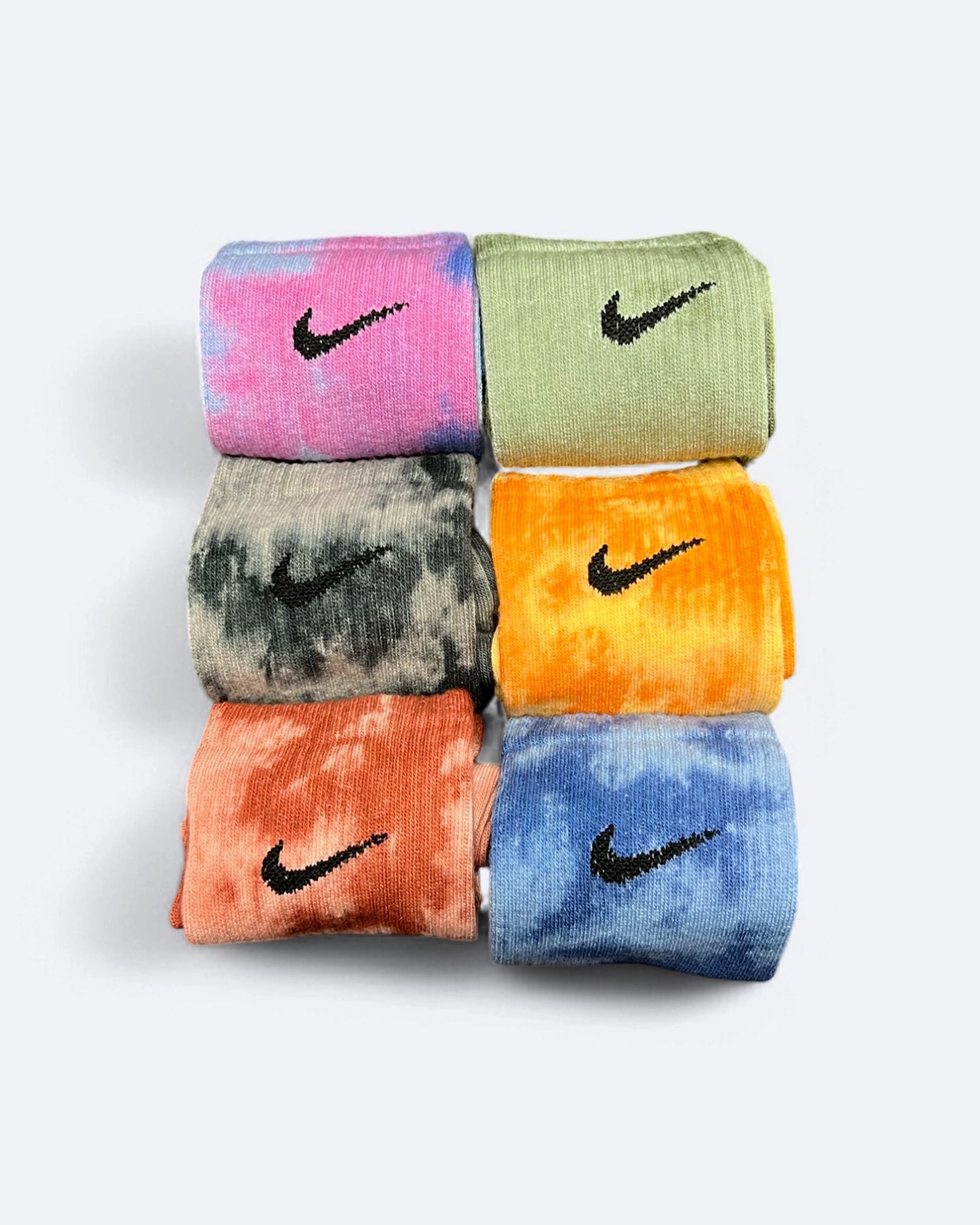 Ponožky Nike - Tie Dye Socks - 6 párov