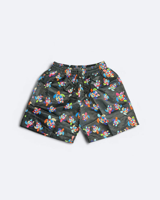 Vilebrequin - Neon Turtles Swim Shorts - Black