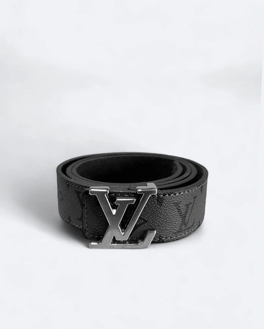 Louis Vuitton - LV Gray Pattern Belt - Silver