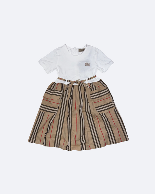 Burberry - Dress For Girl - White