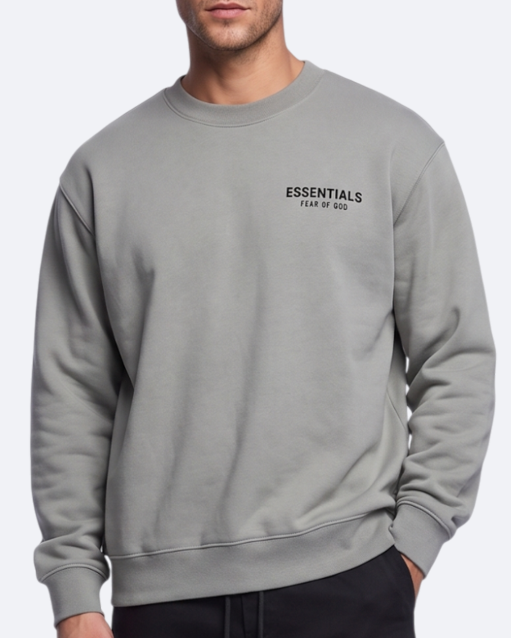 Fear of God - Essentials Rubber Logo Sweatshirt - Mint White
