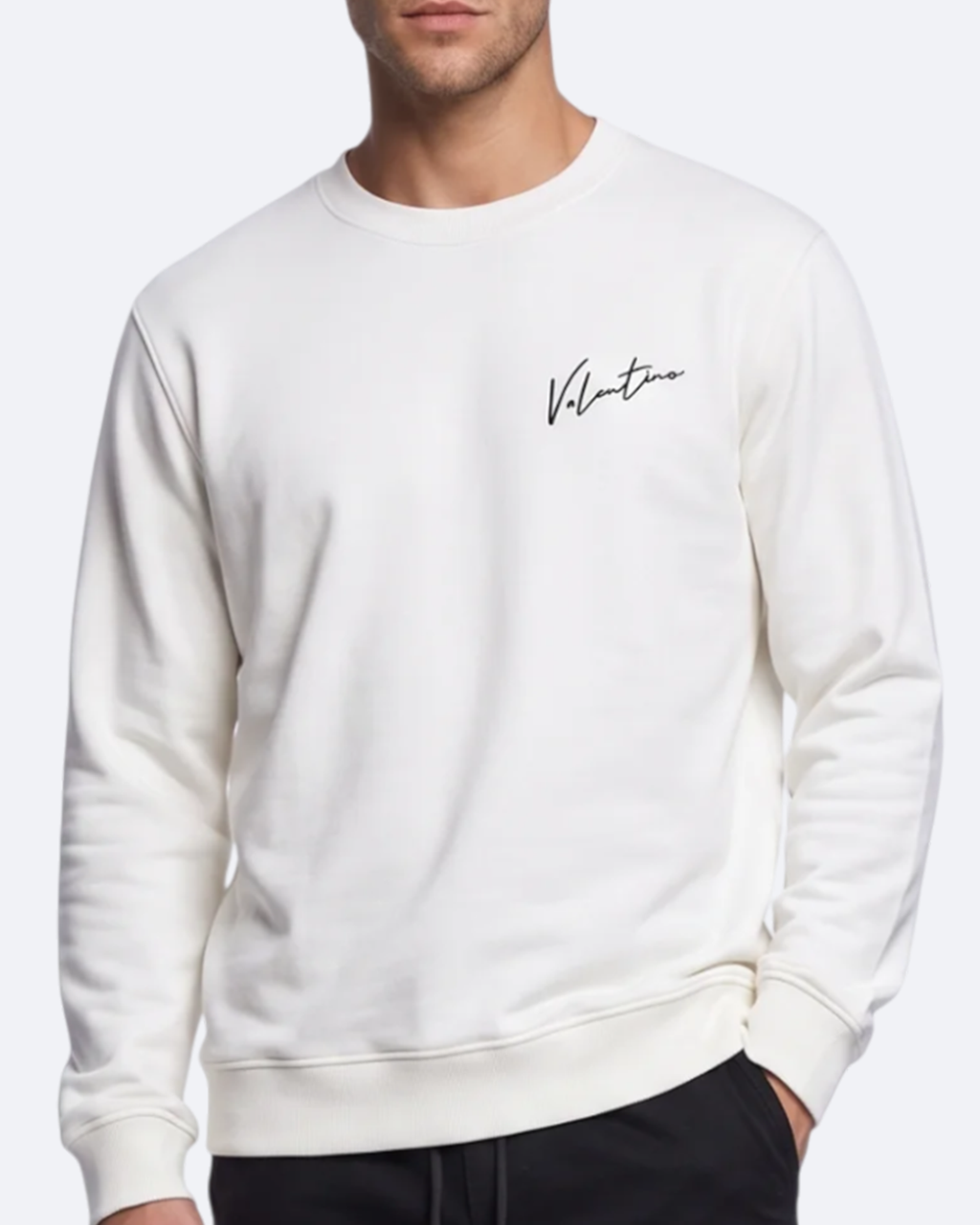 Valentino - Signature Logo Sweatshirt - White
